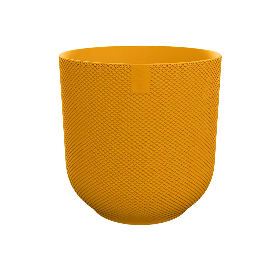 Übertopf Elho Jazz Round in Ambergelb, Ø14cm, haustierfreundlich, ideal für Katzen und Hunde. Modernes Design für Ihr Zuhause