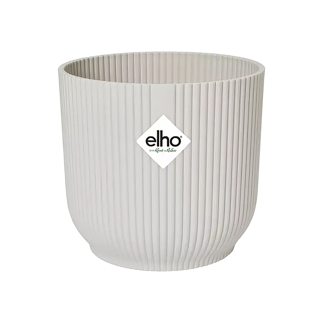 Übertopf Elho Vibes Fold Ø22cm in Weiß, moderner Stil, ideal für haustierfreundliche Pflanzen, sicher für Katzen und Hunde.